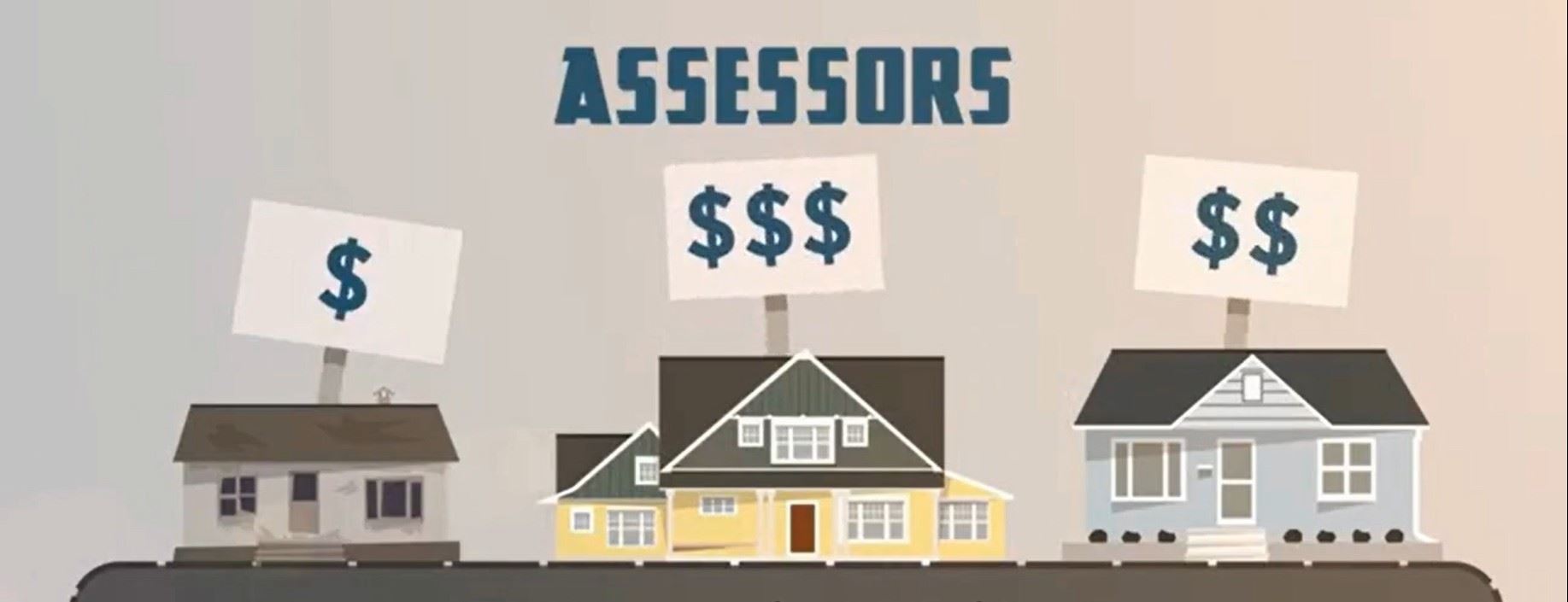 Three houses with different construction levels and varying dollar signs amounts. Video link